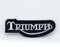 Real Empire Aufnäher/Bügelbild, Motiv: Triumph, Motorrad-Logo, einfach zu verwenden, für T-Shirts, Jacken