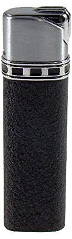 Schmales schwarz/anthrazit farbiges Feuerzeug/Gasfeuerzeug mit Jetflame mit SOFORTGRAVUR/VORSCHAU: auf der Vorderseite.