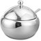 Sucrier en acier inoxydable 304 - Pot à épices pour condiments de maison - Récipient d'assaisonnement de cuisine avec couvercle et cuillère pour sel, sucre, café, thé, herbes (M)
