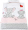 Babylux 2 TLG. Set Bezug für Kinderwagen Stubenwagen oder Wiege Garnitur Bettwäsche Kissen Decke 60 x 78 cm (112. Elephanten Coral)