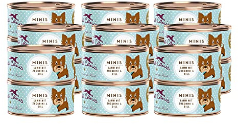 Terra Canis Lamm mit Zucchini & Dill, Mini-Hunde Nassfutter, 18x100g | 100% Lebensmittelqualität aller Rohstoffe, mit frischem Fleisch, kalziumreich für kleine Hunde, getreide- und glutenfrei