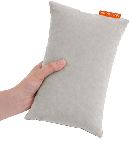 Urban Infant Pipsqueak Kleines Mini-Kissen für Reisen, Hunde, Kinder und Stühle, 28 x 17,8 cm, Grau