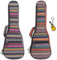 Longteam Print Ukulele Case 10mm Sponge Portable Wasserdichte Ukulelen Tasche Abdeckung Uke Gig Bag mit Zubehör Aufbewahrungstasche (23 Inch Concert, Böhmisches Gelb)