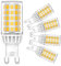 Cxyemt G9 LED Lampen Naturweiß 4000K Leuchtmittel, 4,5W Ersatz Für 40W 50W Halogenlampe, AC 220-240V G9 LED Glühlampe, Kein Flackern, Nicht Dimmbar, 5er Pack