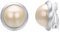 Vogem Perle Ohrclips Damen Ohne Ohrlöcher Runde Süßwasserperle Clip Ohrringe für Frauen Mädchen Hypoallergener Schmuck
