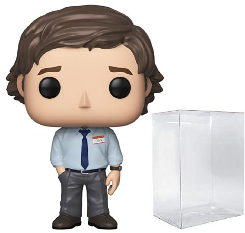 POP TV: The Office - Figura de vinilo de Jim Halpert Funko Pop! (con funda protectora compatible con Pop Box)