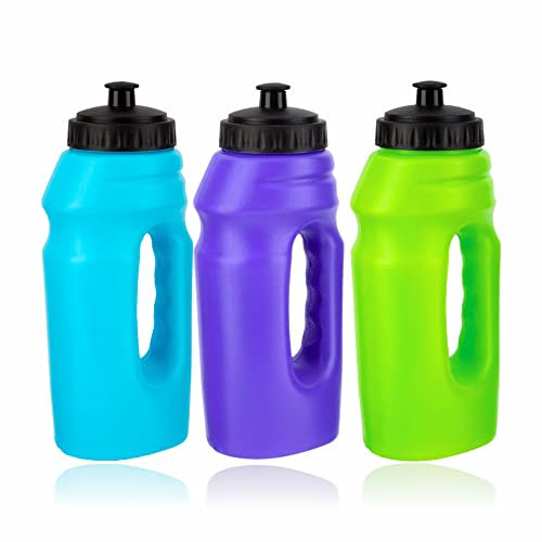 Water Bottle Large Non Toxic Sports Plastic Drinking Bottle with handle Leak proof Design Triton Drinks Bottle Bpa Free For Gym Cycling Camping Running Travel And Sports 700ml 1PC (ASSORTED COLOR)