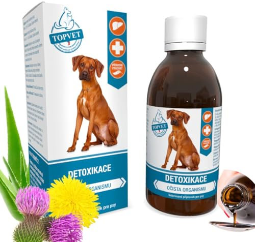 Detox Ergänzungsfuttermittel - Unterstützung für Leber + Niere - Entgiftung fur Hund - Mariendistel, Löwenzahn Sirup - Starke antioxidative Wirkung - leckerer Geschmack 200 ml (200)