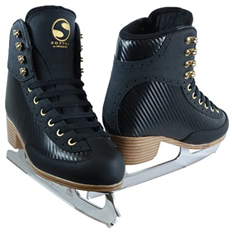 Jackson Softec Nova Eiskunstlaufschuhe, Damen, Größe 42, Schwarz