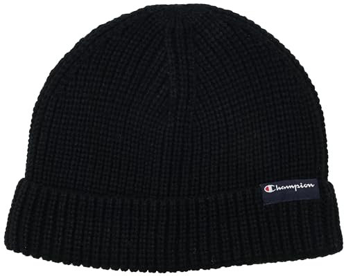 Champion Unisex Lifestyle Caps-802412 Beanie-Mütze, Schwarz, One Size