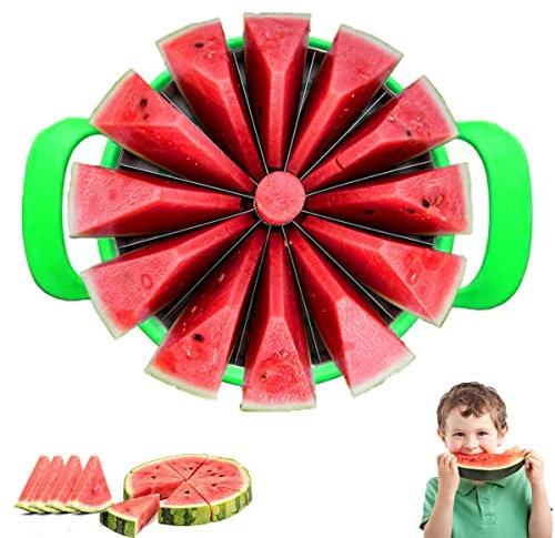 Taglia Anguria, RosyFate Taglia Anguria Fette, Taglia Melone, Affettatrice Anguria, Coltello Taglia Anguria, Taglia Frutta per Frutta, Melone e Cantalupo