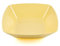Buzztrove 4 Pcs Deep Square Plastic Bowls Set | 16 cm, 19 cm & 24 cm | Unbreakable Colorful Plastic Bowls for Parties, E-Co Friendly, Reusable Plastic Bowls for Salad & Pasta (Yellow, 19 x 19cm)