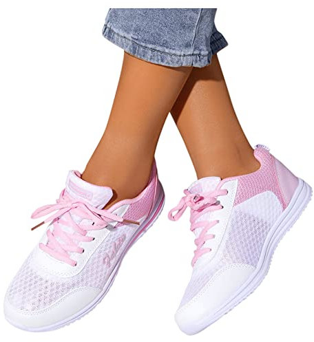 Damen Sneaker Weiss 42 rutschfeste Flache Schuhe Sportschuhe Freizeitschuhe Gym Frühling Meladen Turnschuhe Laufschuhe Damenschuhe Bequeme Leistungsstarke Women Shoes Sneakers Schuhe