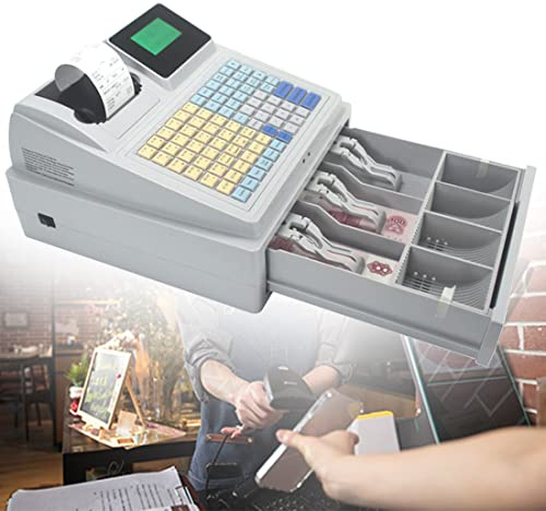 48 Nycklar Elektroniskt Kassaregister, Litet Kassaregister, Kan Anslutas Till Streckkods- Eller Termisk Skrivare Eller Dator, För Restaurang Supermarket Retail