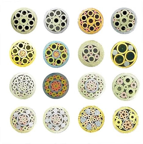 Rivets, 1PC 6mm Mosaïque Broches Rivets for Couteau Poignée Vis Laiton Mosaïques Rivets Ongles Tube en Acier Plus Design Style Exquis Longueur 90mm (Color : Style 13)