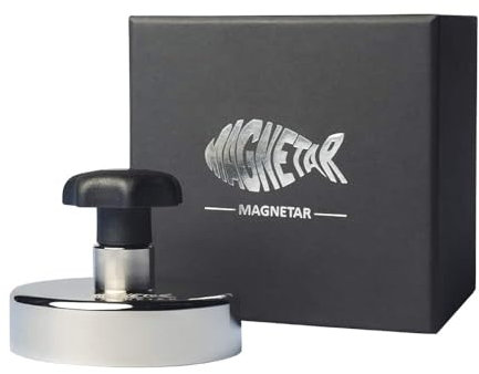 Magnetar Jagdmagnet - 200 kg - Stahlschrottbeseitigung - Hagelmagnet - Wildmagnet - Mit Knopf - Neodymmagnet