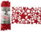 MC-Trend Filz Tischläufer „Sternennacht“ 140 x 24 cm aus 3 mm starkem Filz Tischdecke Tischdeko Unterlage Tischband Platzdeckchen für Weihnachten (rot)