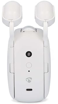 Nedis Vorhang Roboter - Stangenschiene - Horizontale Vorhänge - Batteriebetrieben/Stromversorgung über USB - 4000 mAh - Bluetooth - Weiss