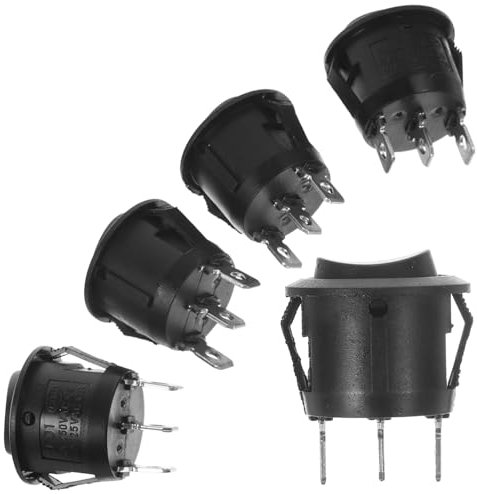 OUNONA 15stücke Runde Drucktaster Einpolig Umschaltbar Für Boote Und Wasserspender Installieren Langlebig Und Hitzebeständig