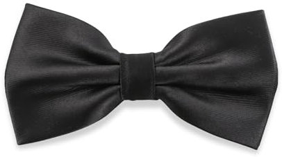 Massi Morino Fliege Herren Schwarz vorgebunden und verstellbar - Schwarze Anzug Herrenfliege | Bow Tie mit großer Farbauswahl