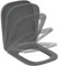 Ideal Standard – i.life B Sedile per wc, Design avvolgente, Angolare, Con abbassamento automatico e funzione di rilascio rapido per una facile pulizia, Duroplast robusto, Grigio lucido