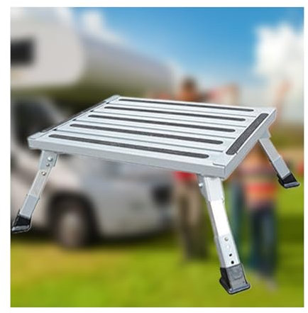 Tritthocker Hocker,Wohnwagen Trittstufe Aluminiumlegierung Höhenverstellbarer Hocker,Praktisch Für Ältere Menschen Und Kinder