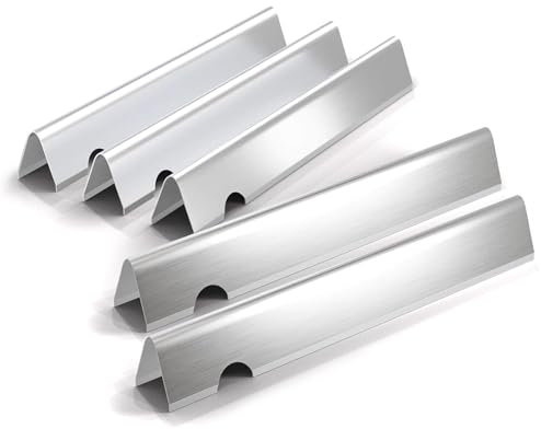 Denmay 66032 43,4 cm Edelstahl Flavorizer Bars für Genesis II 210, LX 240, II S-310/335, II E-310/330/335, II LX S/E-340 (2017 und Neuer) Gasgrills, Heizplatten Aromaleiste für Weber 66795