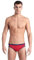 ARENA Herren Men's Icons Solid Swim Briefs Schwimm-Slips, Rot/Marineblau, 30