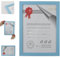 DIVCHI A4-Bilderrahmen, MDF, freistehend, Tisch- und Wandmontage, für Urkunden, Kunstdruck, Posterrahmen (blau)