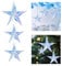 ZYOOO 3 Stück Irisierend Stern Hängend Deko,Große Bunte Folie Holografische Glitzer 3D Pentagramm Sterne für Geburtstag,Hochzeit,Frozen,Silvester,Weihnachtdeko(30cm,40cm)
