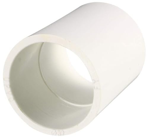 TOP-VIGOR 1Pcs 32mm Straight Metric PVC Pipe Fitting, Solvent Weld Plumbing Connectors, PVC Slip Tubing Coupling Adapter for Garden Water Pipe Connection