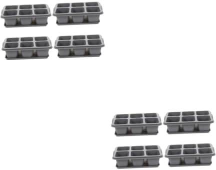 ibasenice 8pièces Pots De avec Saucers Plateaux De Germination pour Plantes pour Décoration Intérieure Et Extérieure