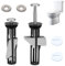 GOZINA Toilet Seat Fittings, Universal Heavy Duty Toilet Seat Fastener Bolt Kit, Toilet Seat Screws, Expansion Screws and Fixings, Easy to install (2)