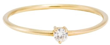 Skcess 9K Gelbgold Eternity Ring Weiß Moissanite Ring Ehering 3x3mm, Zart Damenring Größe 56 (17.8)