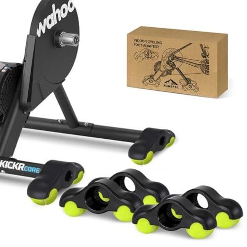 4 Stück Rocker Plate Feet mit 8 Tennisbällen,für Wahoo Kickr Core 1