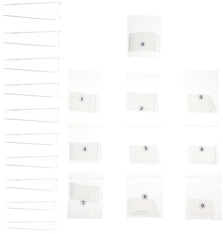 VALICLUD 504 Pcs French False Nails Long Fake Nails Soft Gel for Seamless Manicure Supplies for DIY Application