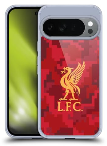 Head Case Designs Officially Licensed Liverpool Football Club Home Red Digital Camouflage Gel Case [Military Grade Protection] Compatible with Google Pixel 10 and Compatible with MagSafe