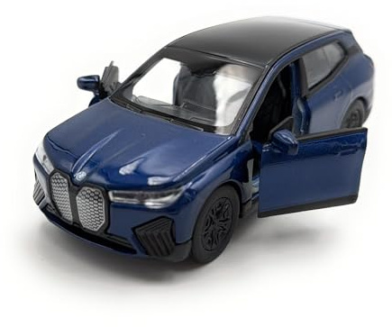 Toi-Toys Welly Modellauto BMW IX 4 SUV Fahrzeug Miniatur Auto Maßstab 1:39 / L 12cm Blau