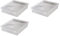 3x Aufbewahrungsboxen „Clear Box“ mit 9 Litern, 40,0 x 33,5 x 8,5 cm - transparent - stapelbar - Kunststoff/Plastik