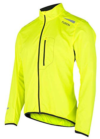 FUSION Herren S1 Run Jacke, gelb/schwarz, XXXL