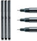 Art-n-Fly Fineliner Schwarz mit Ultrafeiner Spitze 003 (0,15mm) Fineliner Set Schwarz Wasserfest Archivtinte, Skizzierstifte zum Zeichnen, Schwarze Tinte, Pigment Tuschestifte Art Supplies, 3 Stück