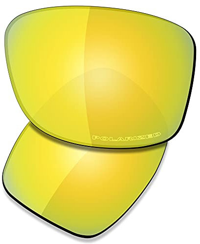 Saucer Verres de rechange pour lunettes de soleil Oakley Jupiter Squared, (High Definition - 24k Gold Polarized), Taille unique
