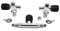 METALSUB Robinetterie pour bouteille avec manifold M25 232 bar (18 litres 216 cm)