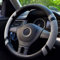 Lifetooler Auto Lenkradbezug Leder Ice Silk Universal 38cm(15) Lenkradhülle Atmungsaktiver Anti Rutsch Steering Wheel Cover für Auto Van Truck SUV (grau)