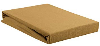 Beddinghouse Jerseyspannbettlaken 160HL mit Steghöhe 30 cm Farbe Gelb Größe 140x200/220x30