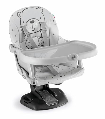 CAM Il Mondo del Bambino - art.S334/T247 - Rialzo da sedia Idea - made in Italy - ideale da 6 a 36 mesi - TEDDY GRIGIO