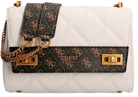 Guess Borsa a tracolla/spalla group Katey beige multilogo B22GU106 QB787019 Media