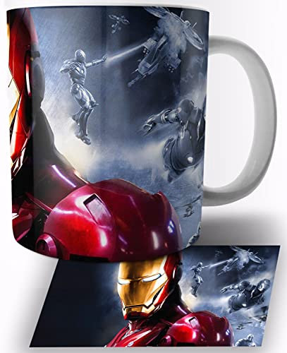 TusRelojes The Avengers Iron Man Tasse en Céramique Blanche 325ml Mug
