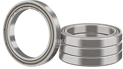 XiKe 4 Stück 6806ZZ Kugellager 30x42x7mm Chromstahl und Vorgeschmiert, 6806-2Z Rillenkugellager mit Metall Doppeldichtung.