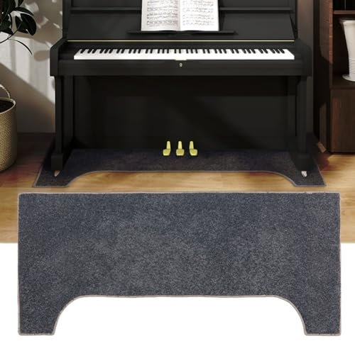 HDYNUZ Schallschutzteppich für Klavier, aufrechter Klavierteppich, U-förmig, verdickte, schallabsorbierende Decke, Wärmedämmung, stoßdämpfende Klaviermatte, 1,6 x 0,7 m (Color : B)